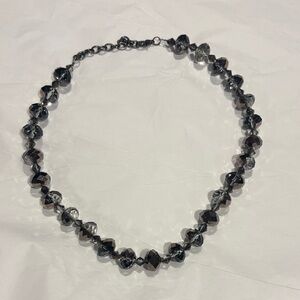 Elegant Black Beaded Necklace